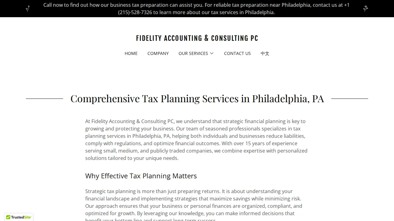 Fidelity Accounting & Consulting PC page