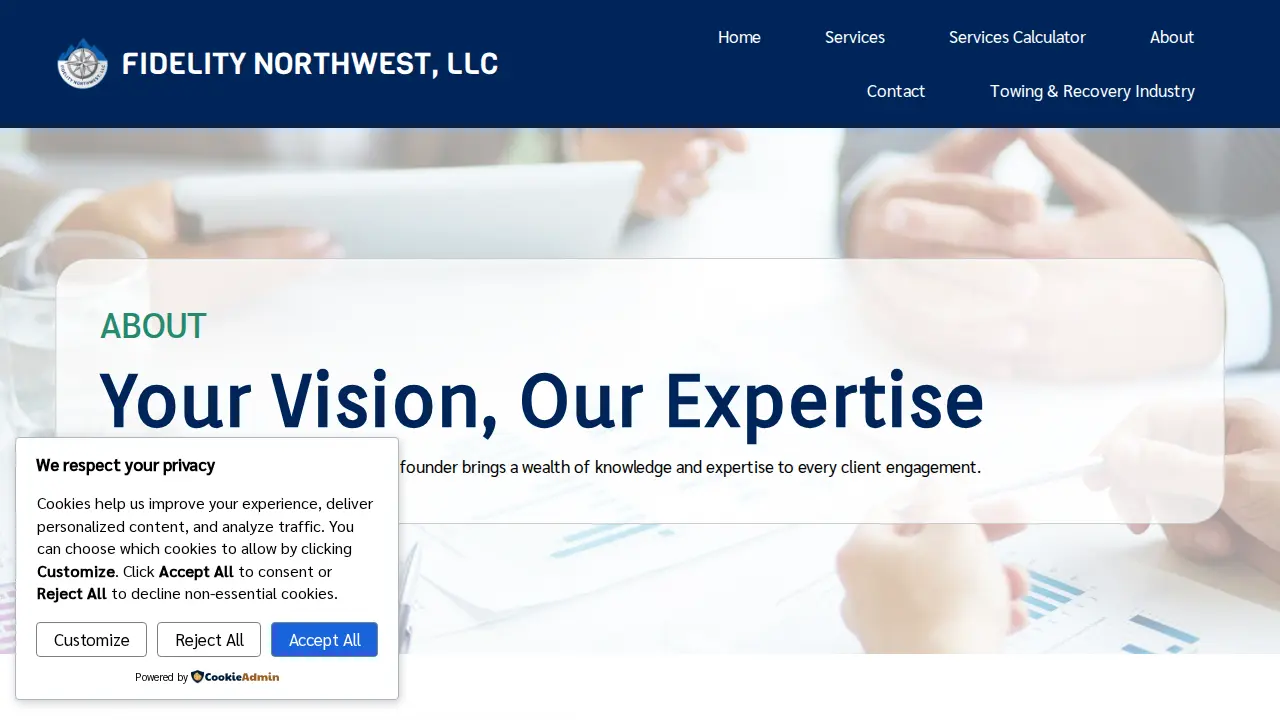 Fidelity Northwest page