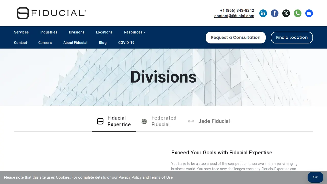 Fiducial Expertise Arvada page