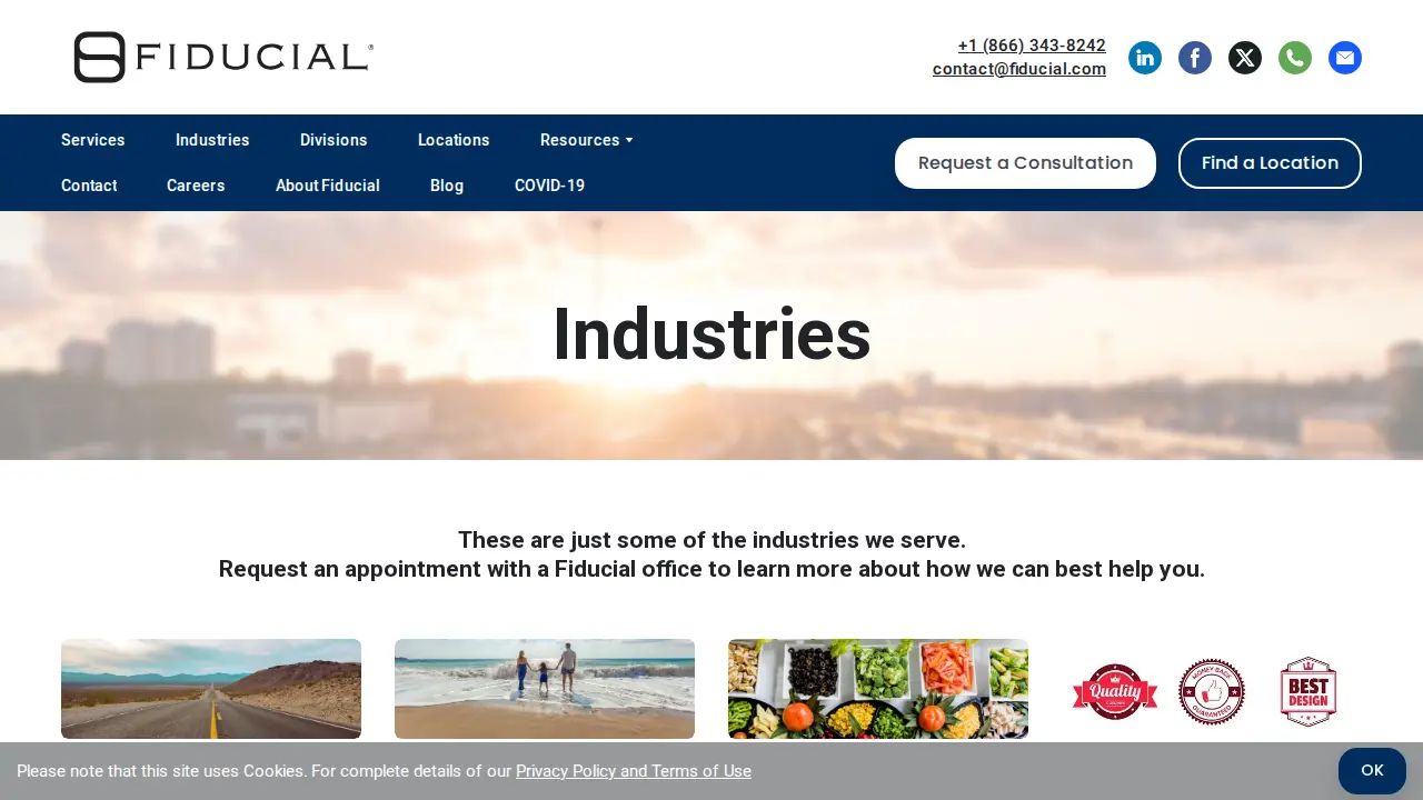 Fiducial Expertise Arvada page