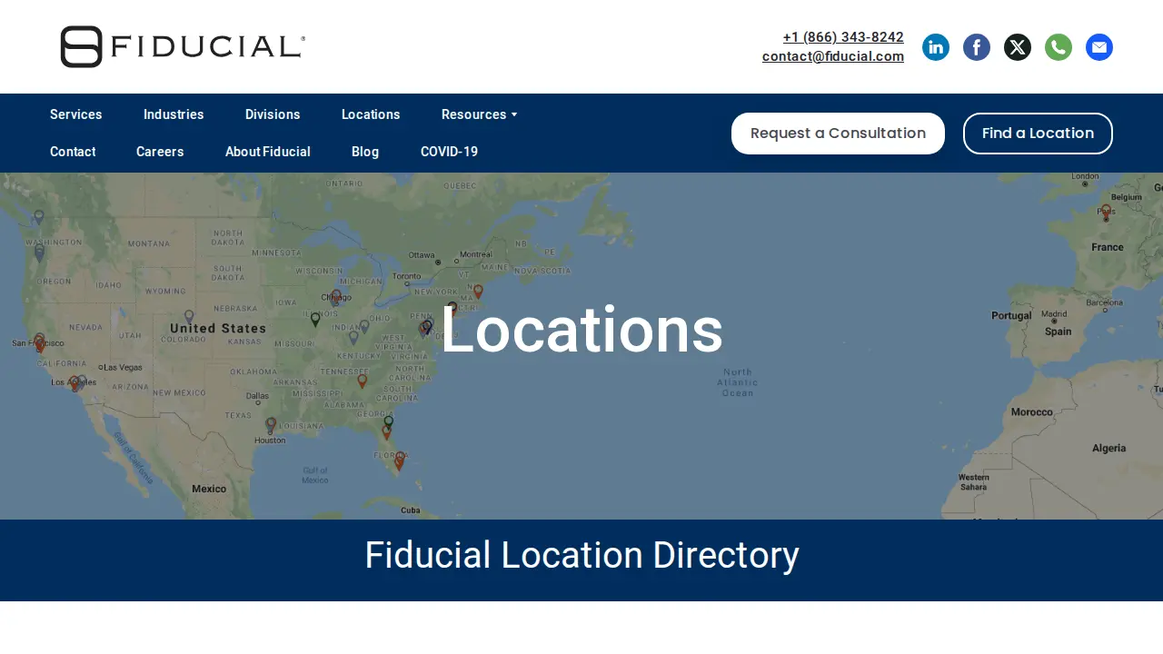 Fiducial Expertise Arvada page