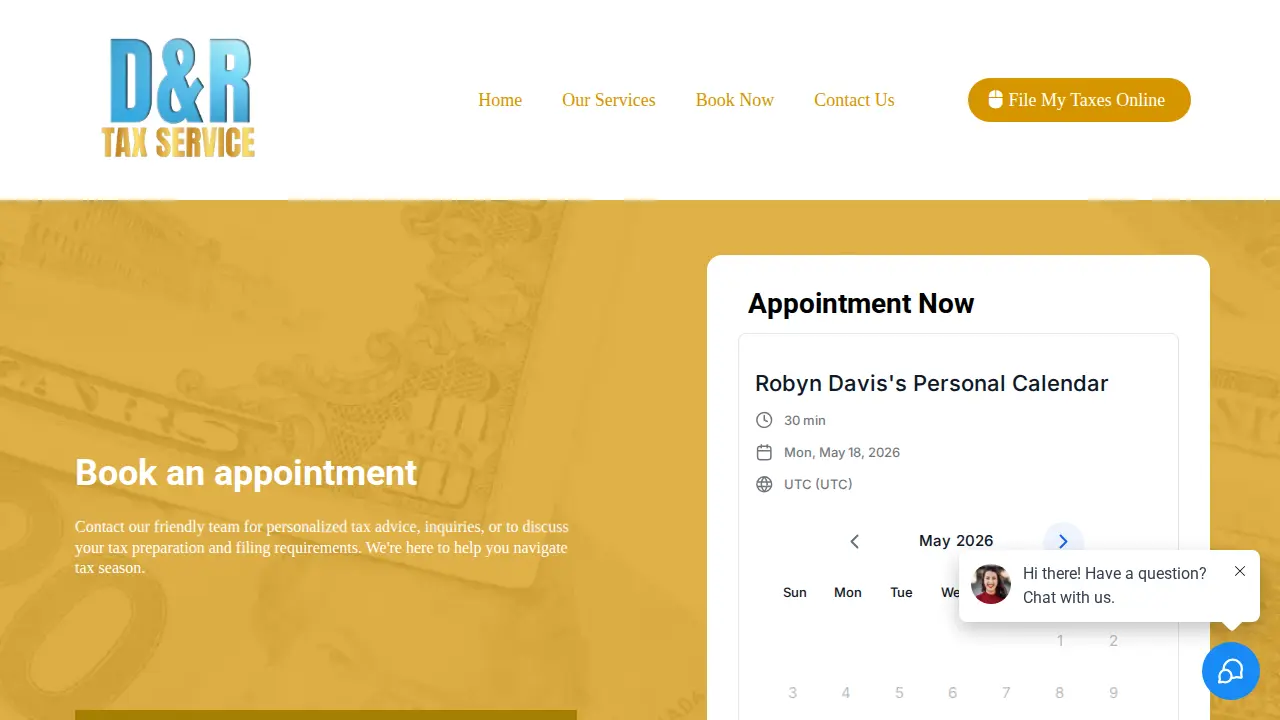 D&R Tax Service page