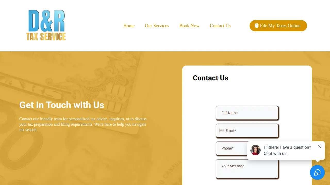 D&R Tax Service page