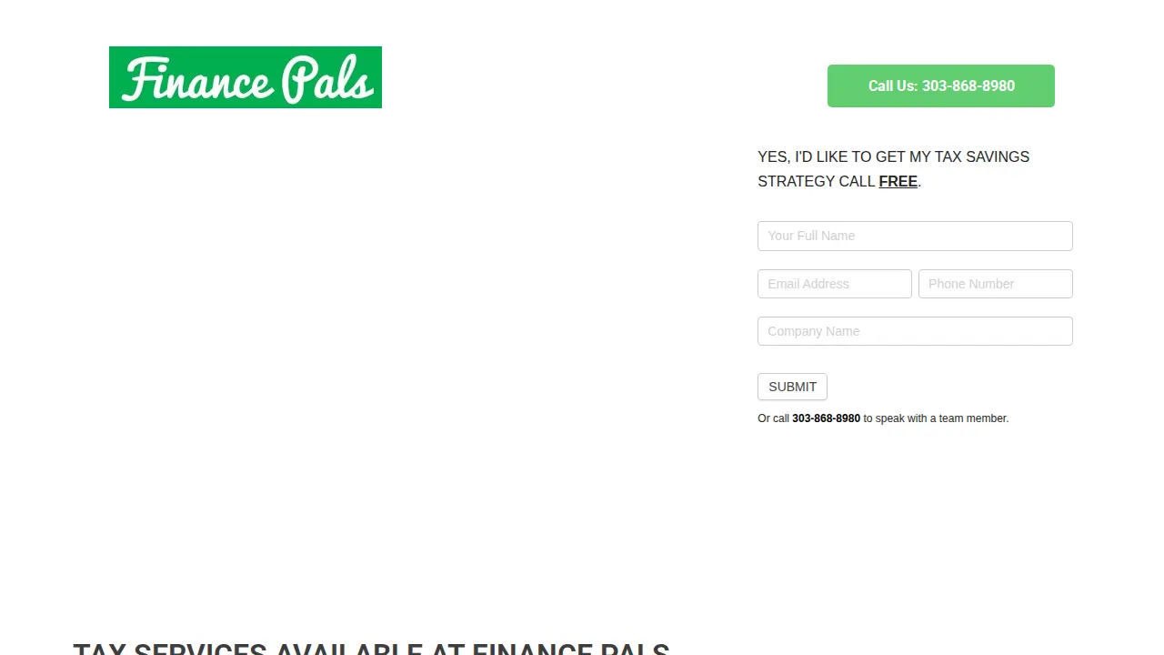 Finance Pals page