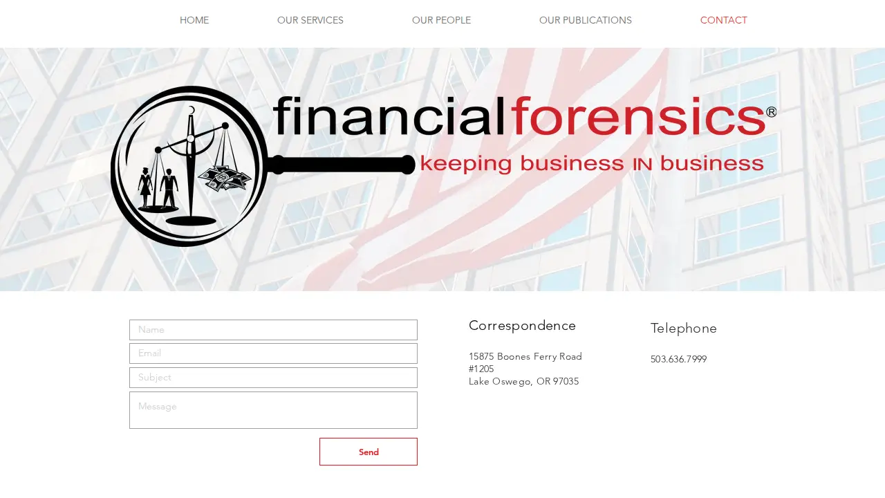 Financial Forensics page