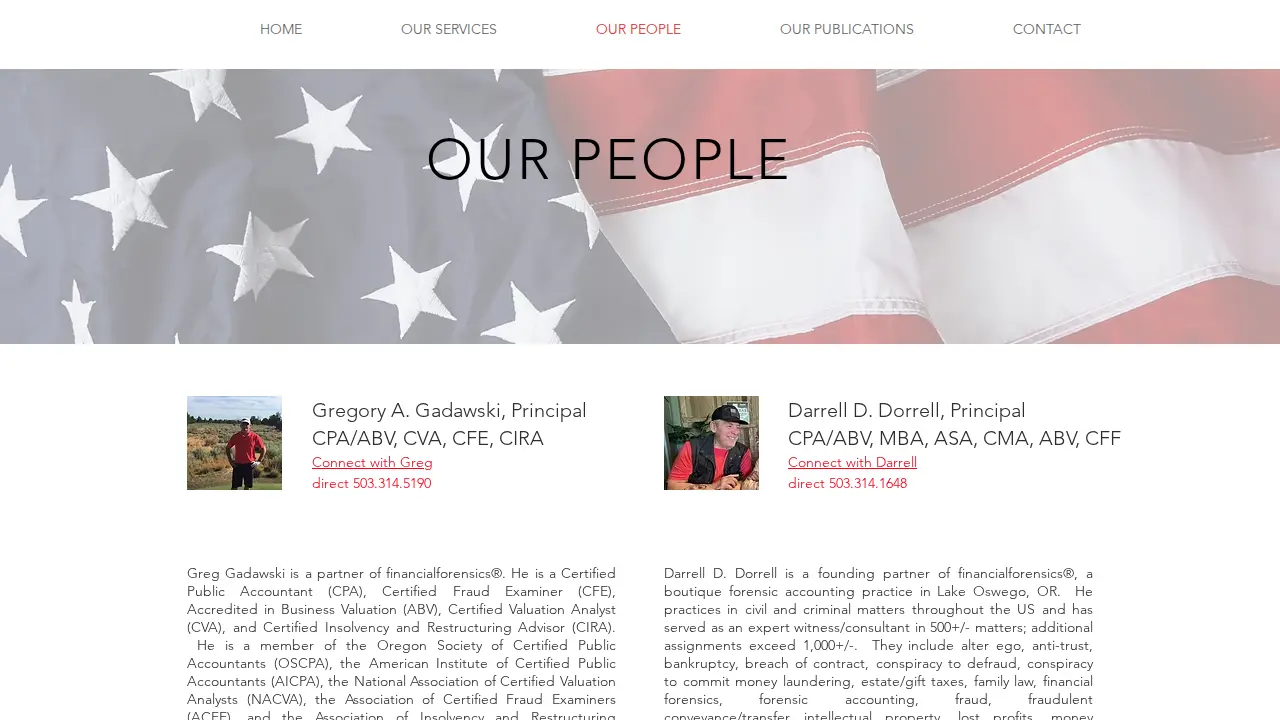 Financial Forensics page
