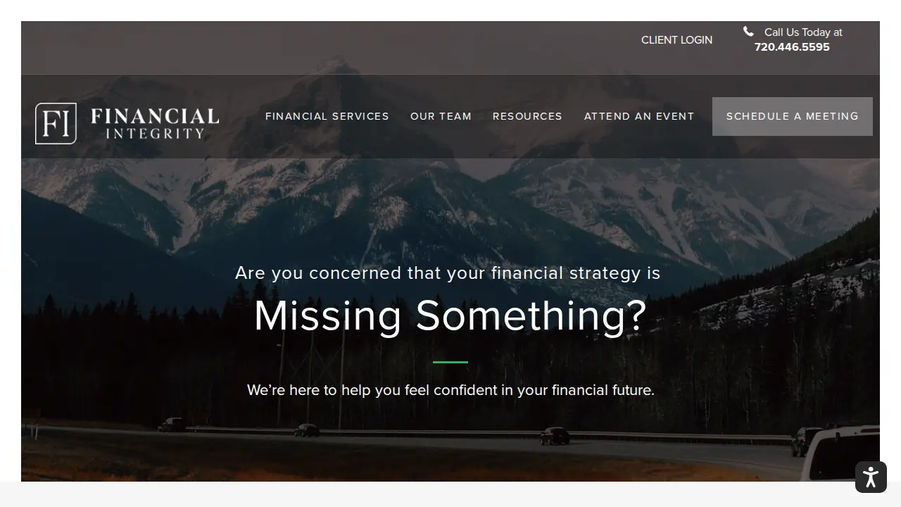 Financial Integrity page