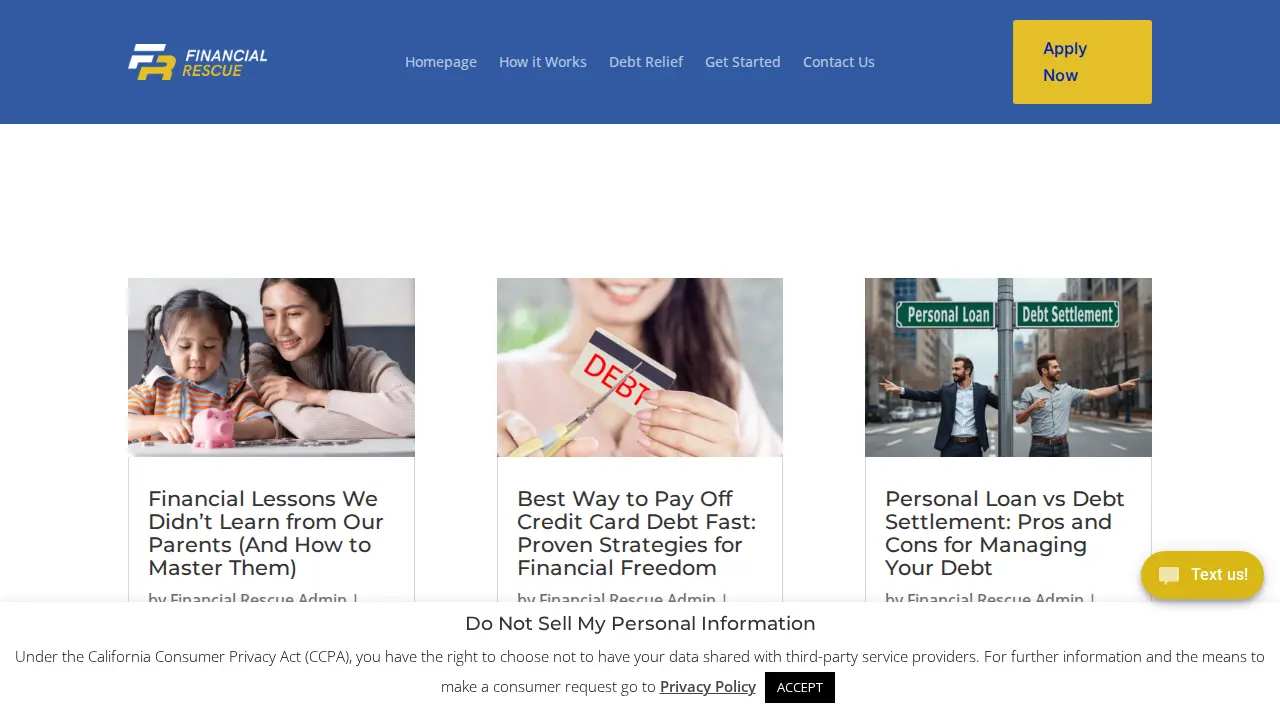 Financial Rescue LLC page