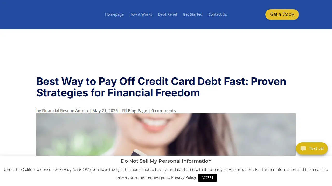 Financial Rescue LLC page