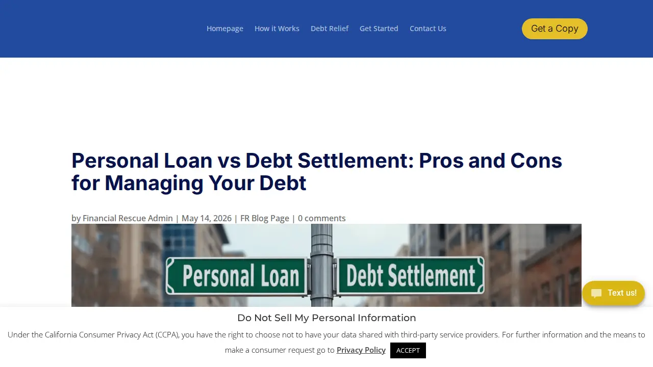 Financial Rescue LLC page