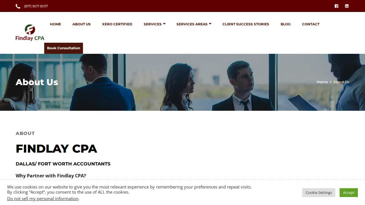 Findlay CPA page