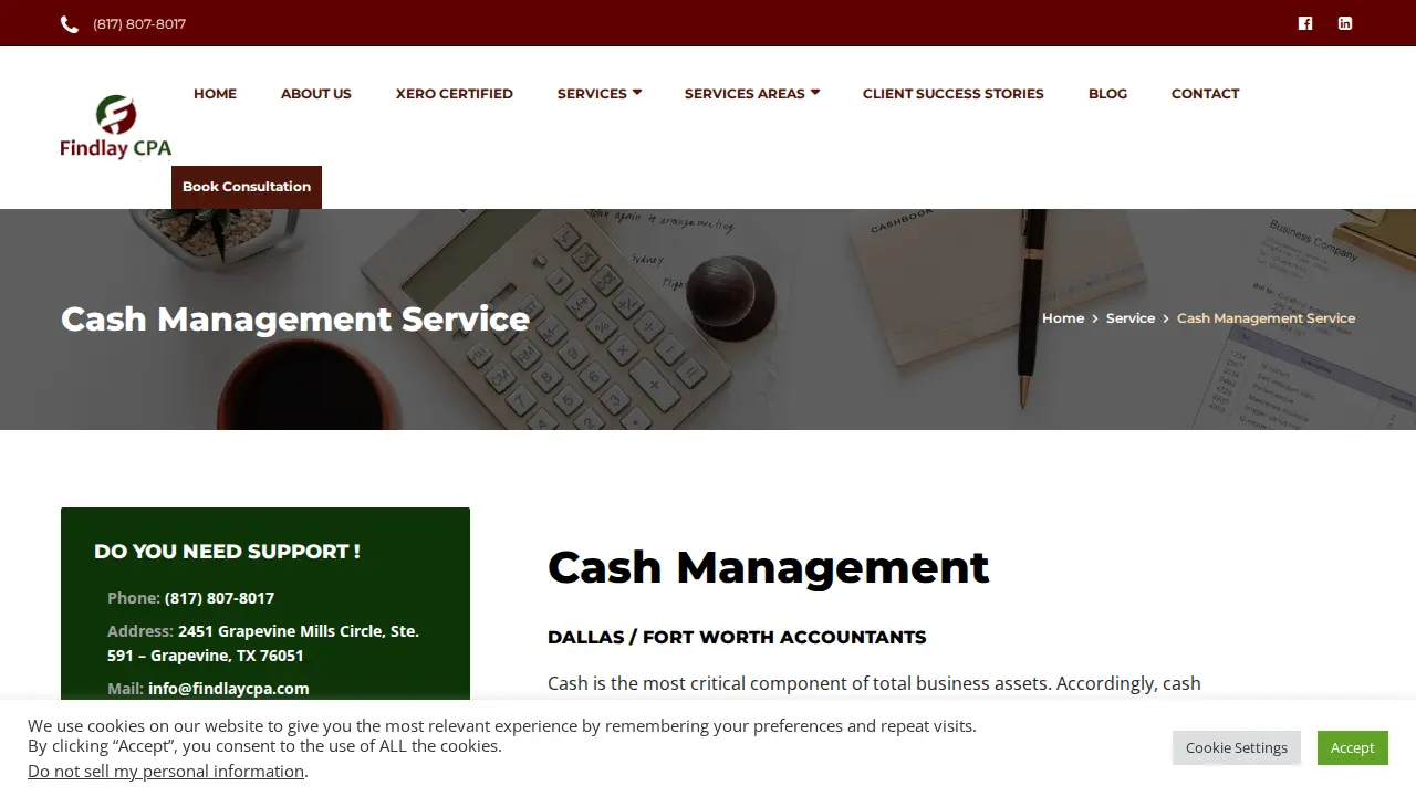 Findlay CPA page