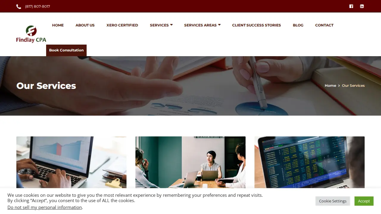 Findlay CPA page