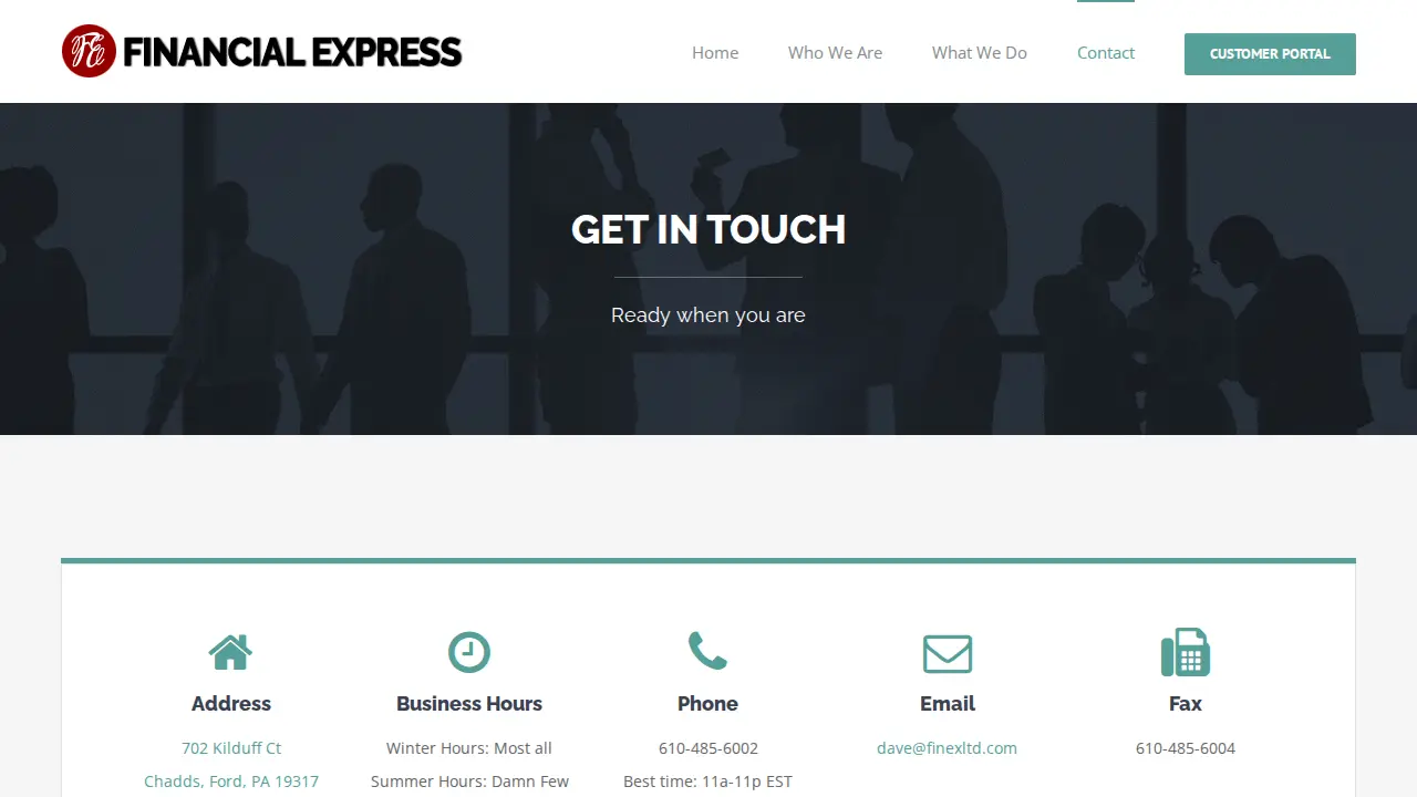 Financial Express page