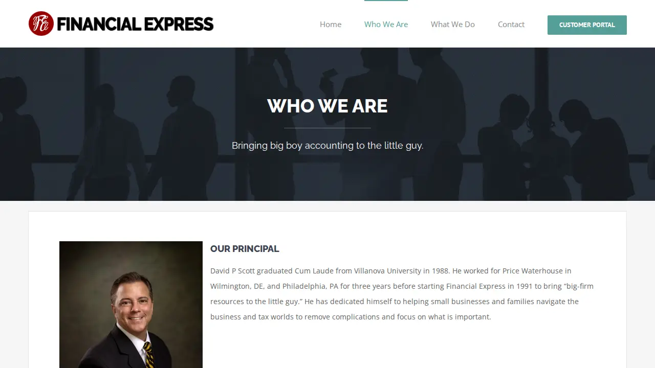 Financial Express page