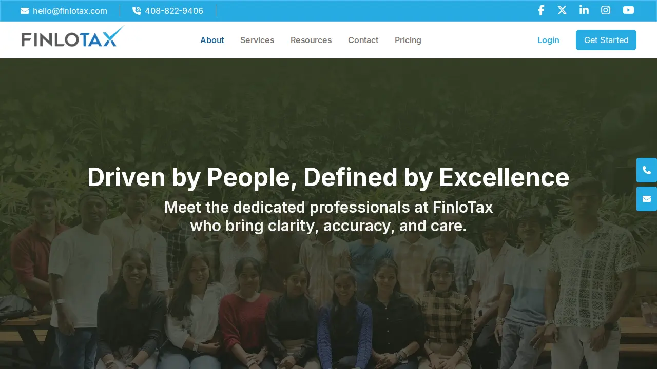 FinloTax | Tax Planning, Bookkeeping & CFO page