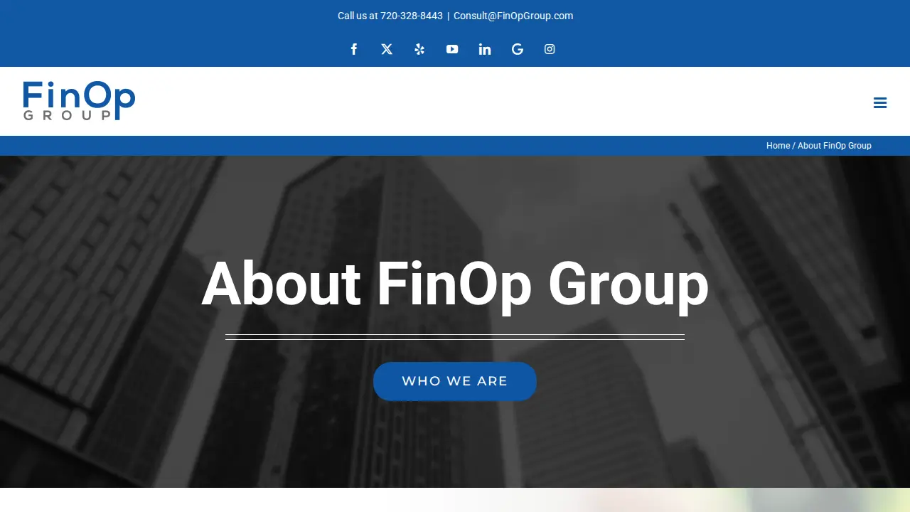 FinOp Group page