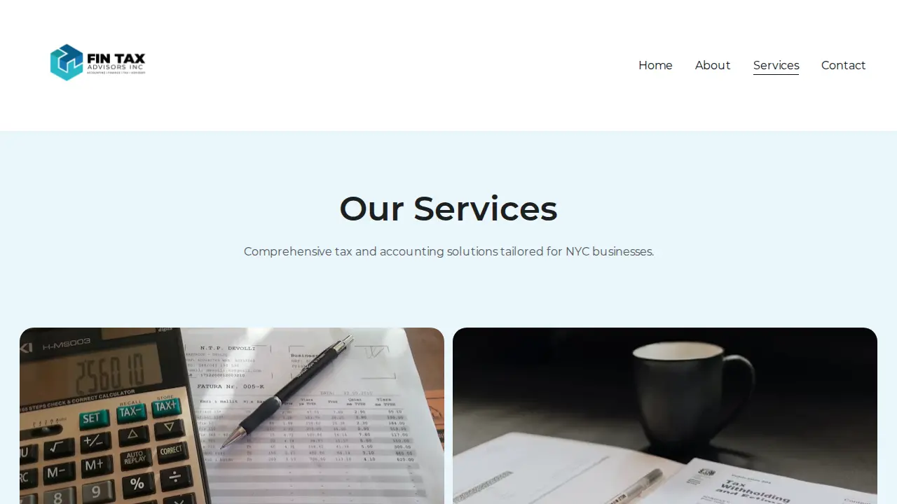 Fintax Advisors Inc. page