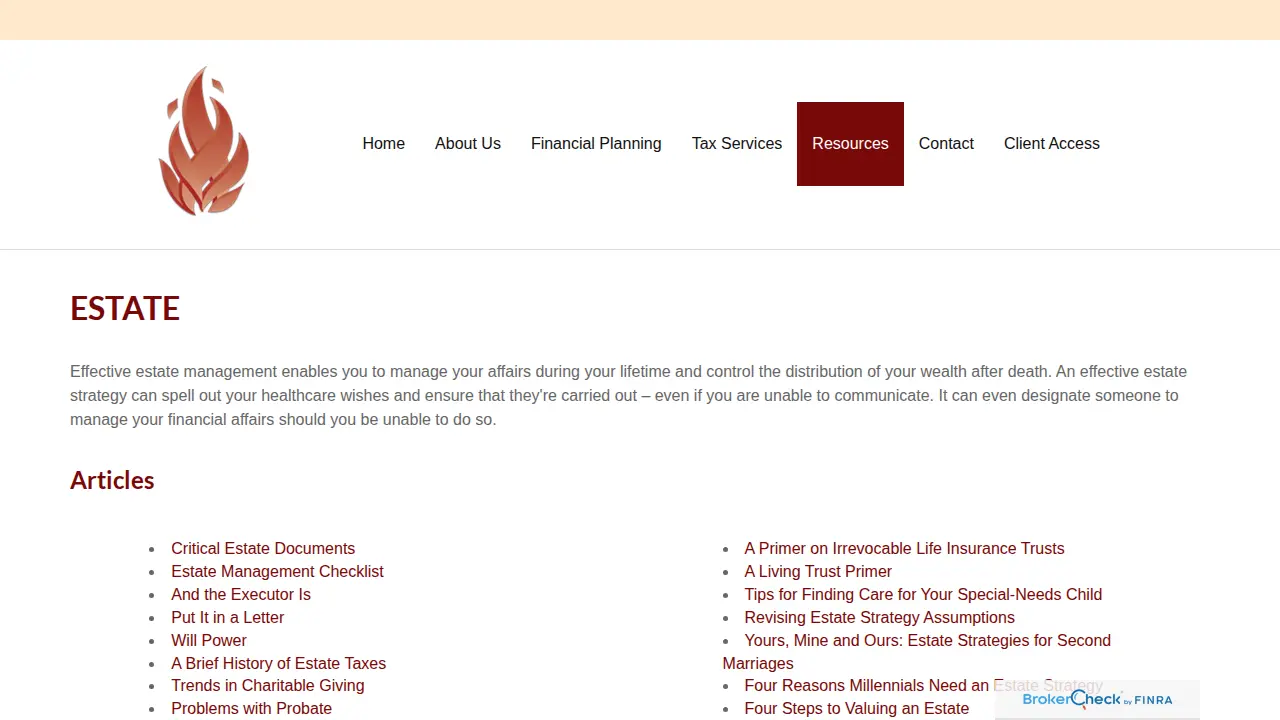 Fireside Tax Consulting Inc page