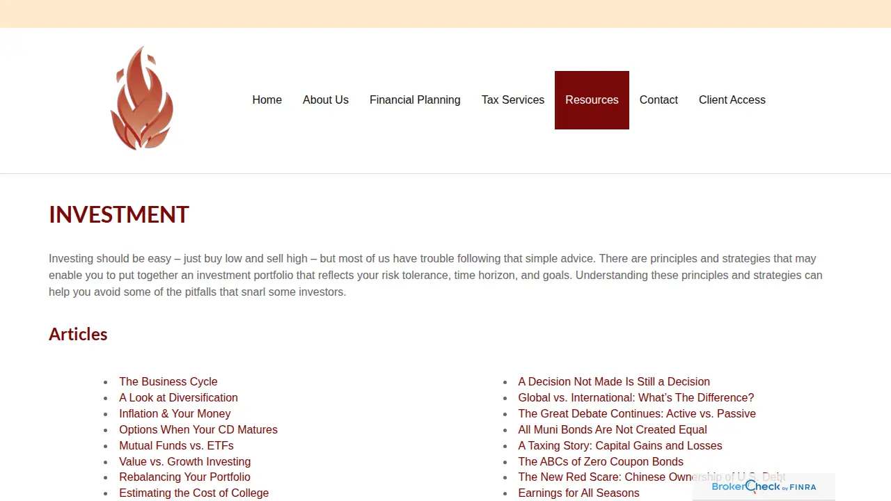 Fireside Tax Consulting Inc page