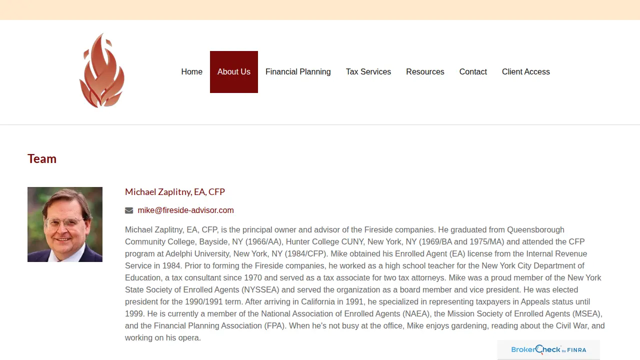 Fireside Tax Consulting Inc page