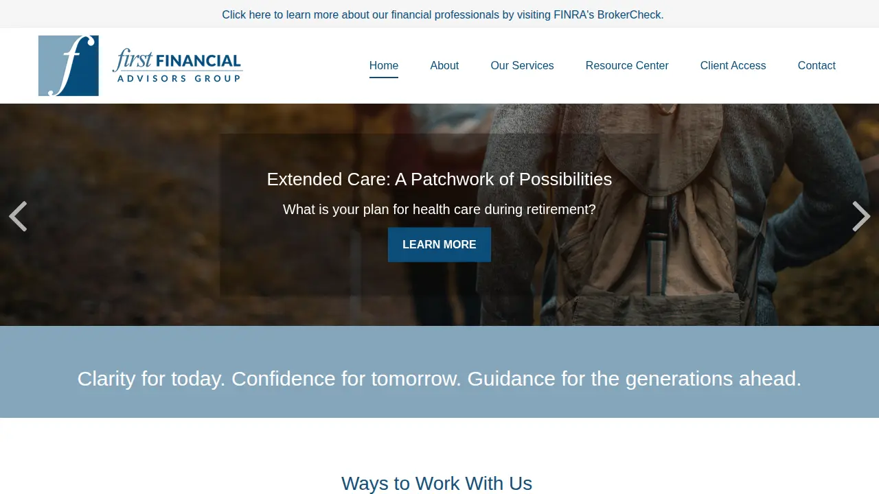 First Financial Advisors Group