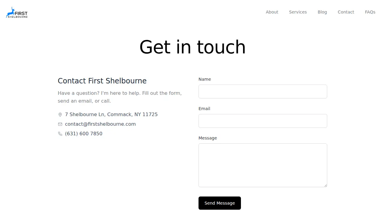 First Shelbourne page