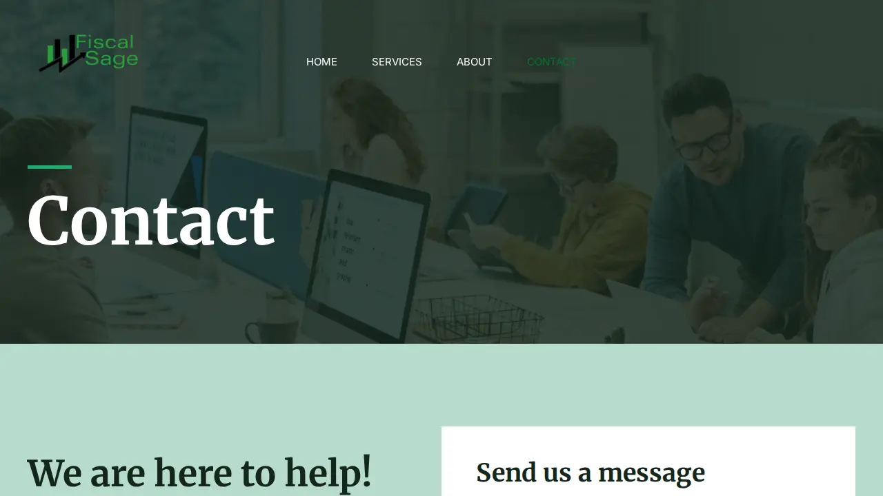 FiscalSage Bookkeeping page