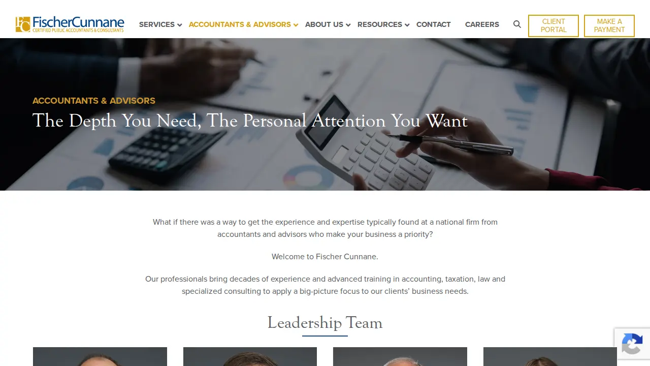 Fischer Cunnane & Associates Ltd page
