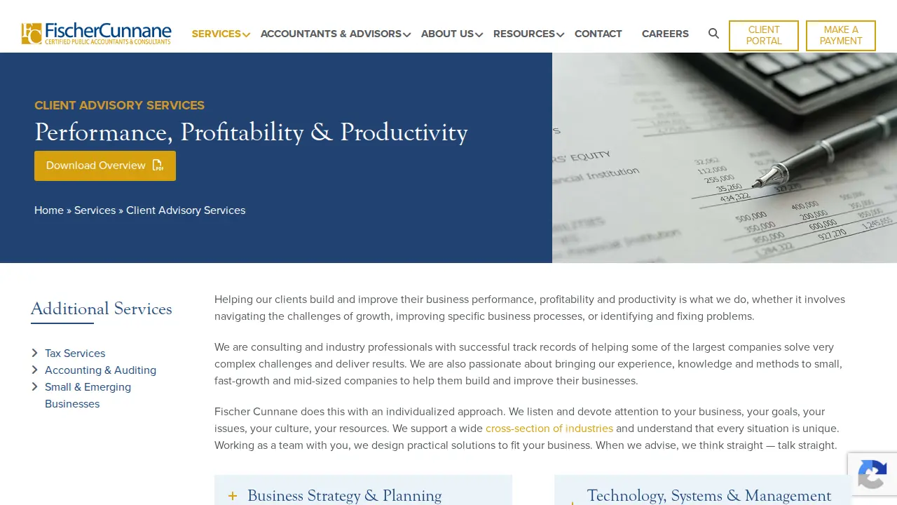 Fischer Cunnane & Associates Ltd page