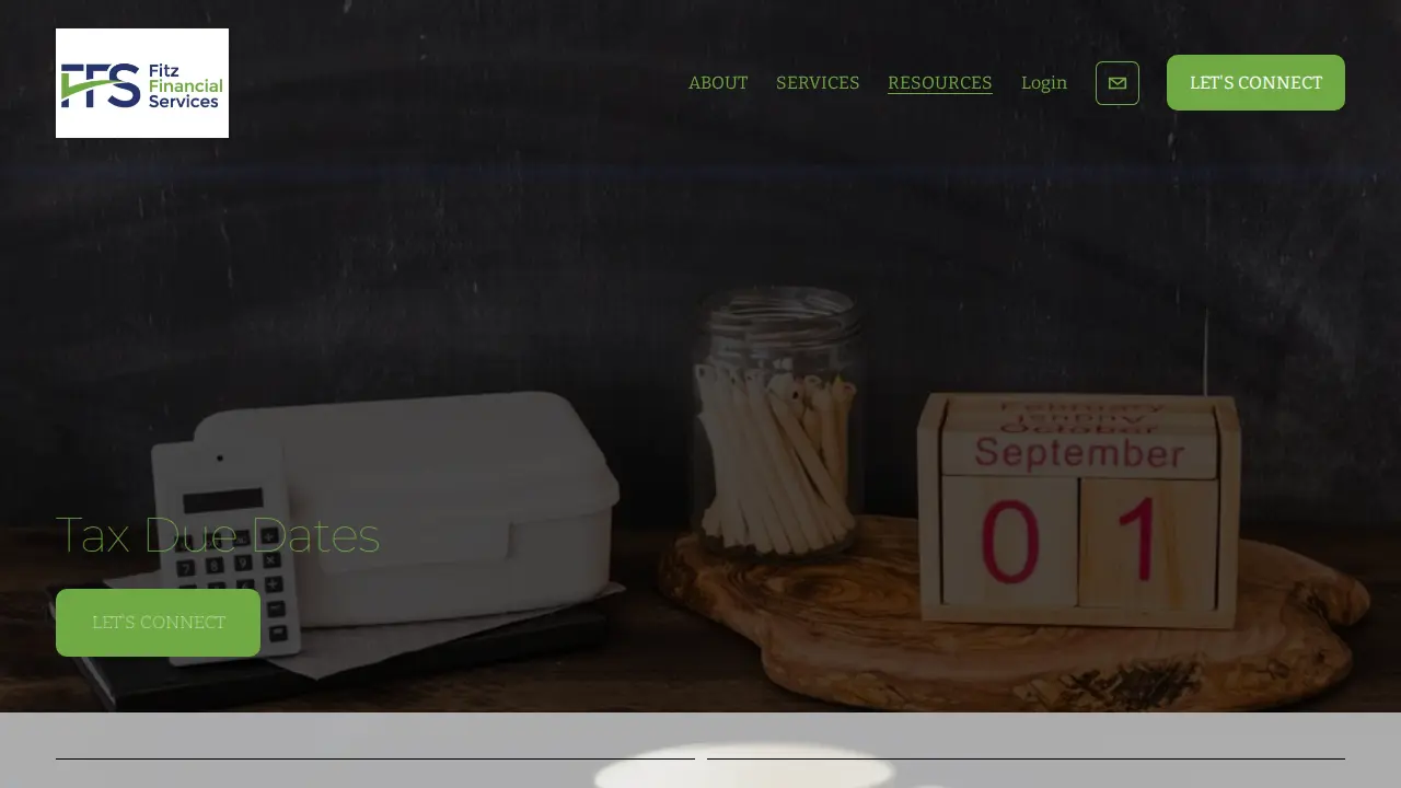 Fitz Financial Services page