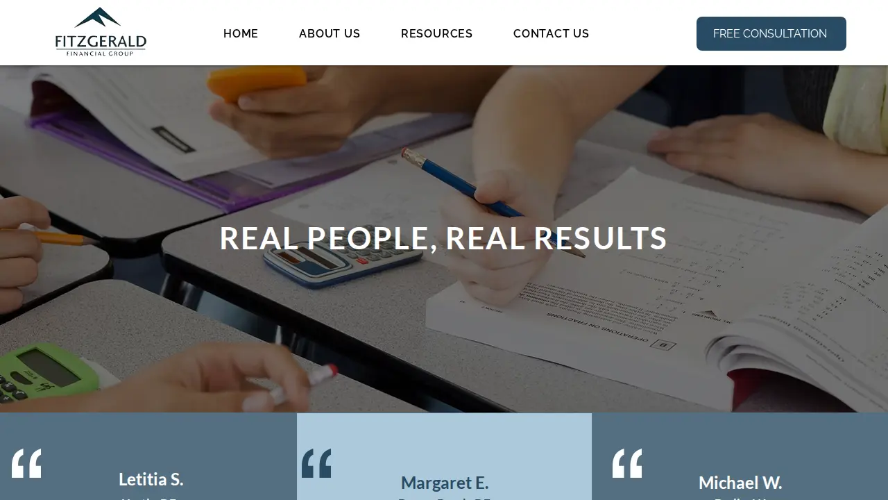 Fitzgerald Financial Group page