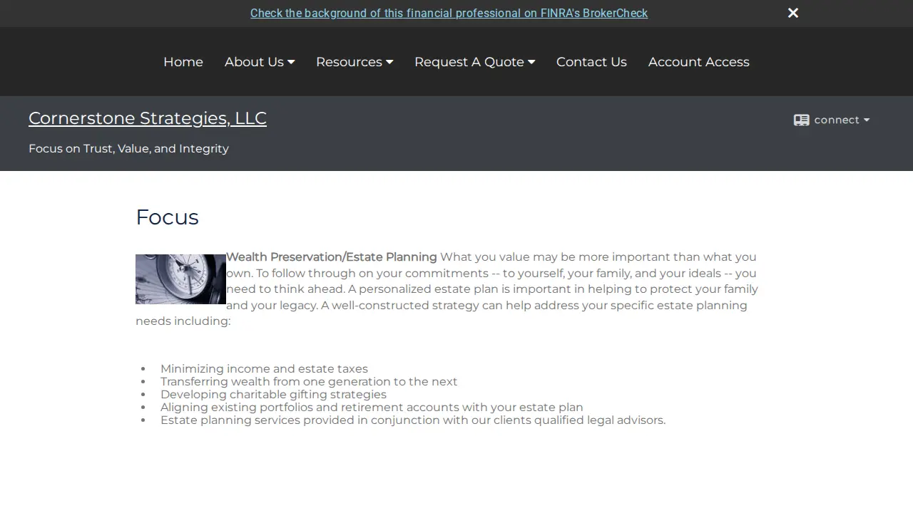 Cornerstone Strategies, LLC page