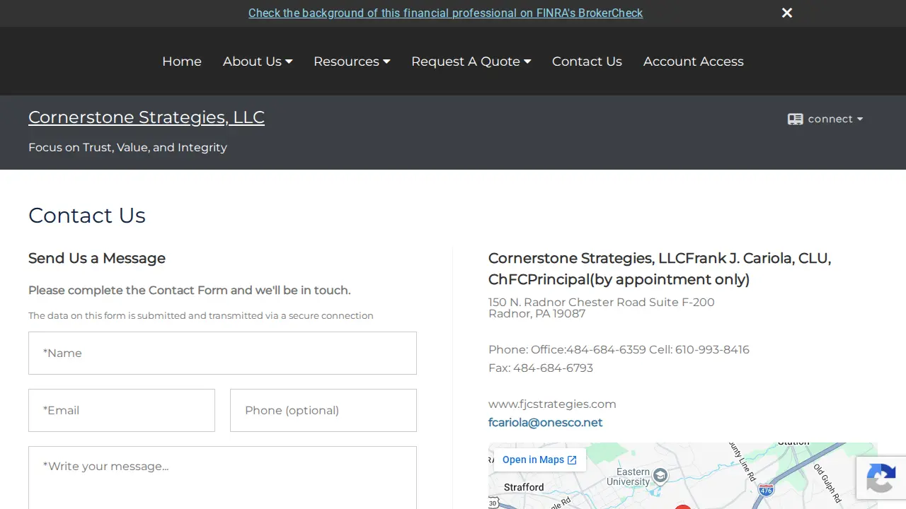 Cornerstone Strategies, LLC page