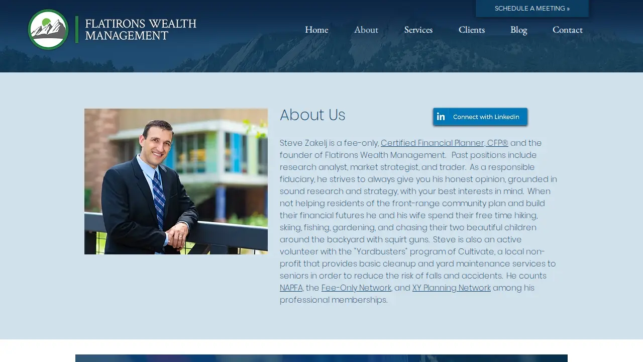 Flatirons Wealth Management:Steve Zakelj page