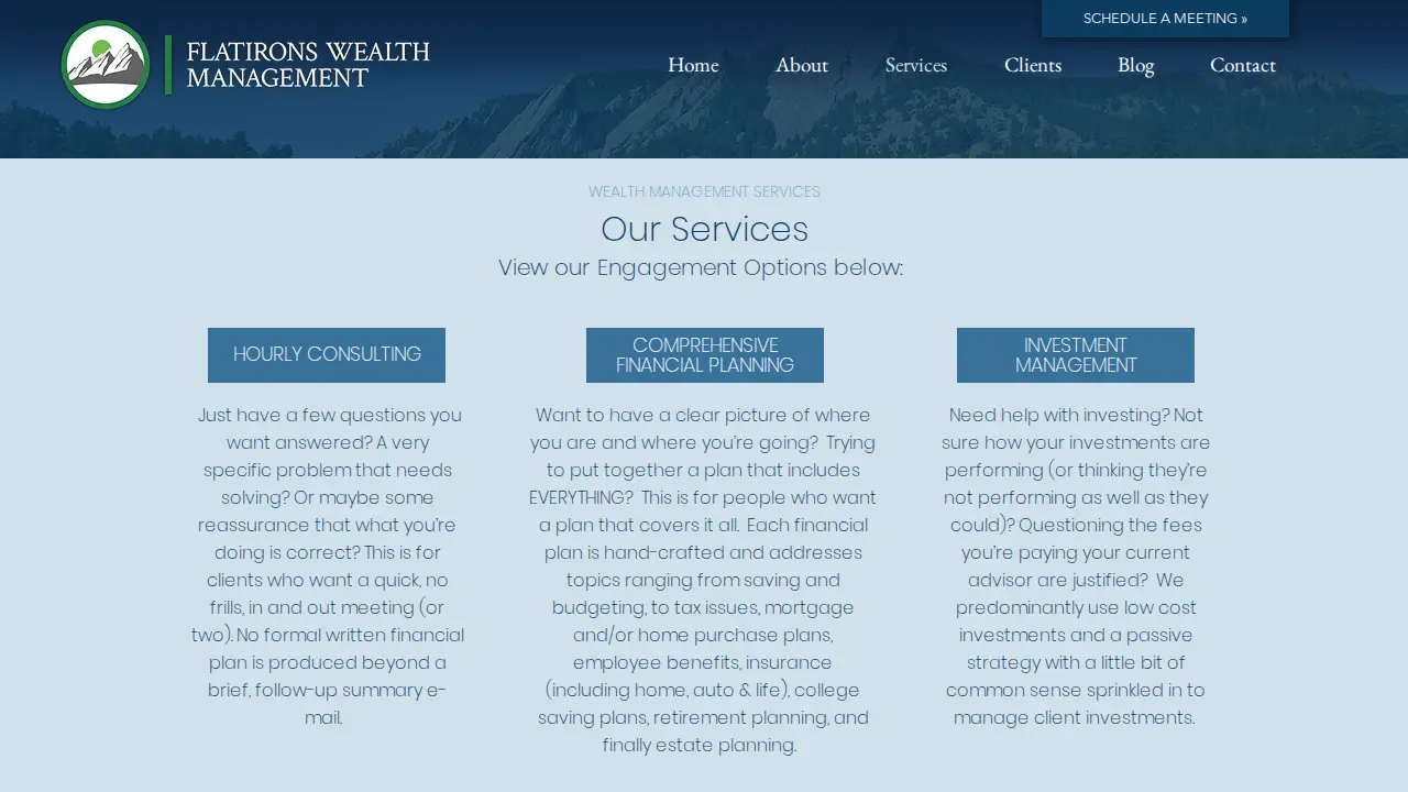 Flatirons Wealth Management:Steve Zakelj page