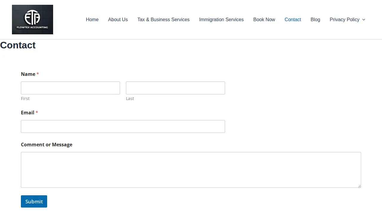 FlowTex Accounting page