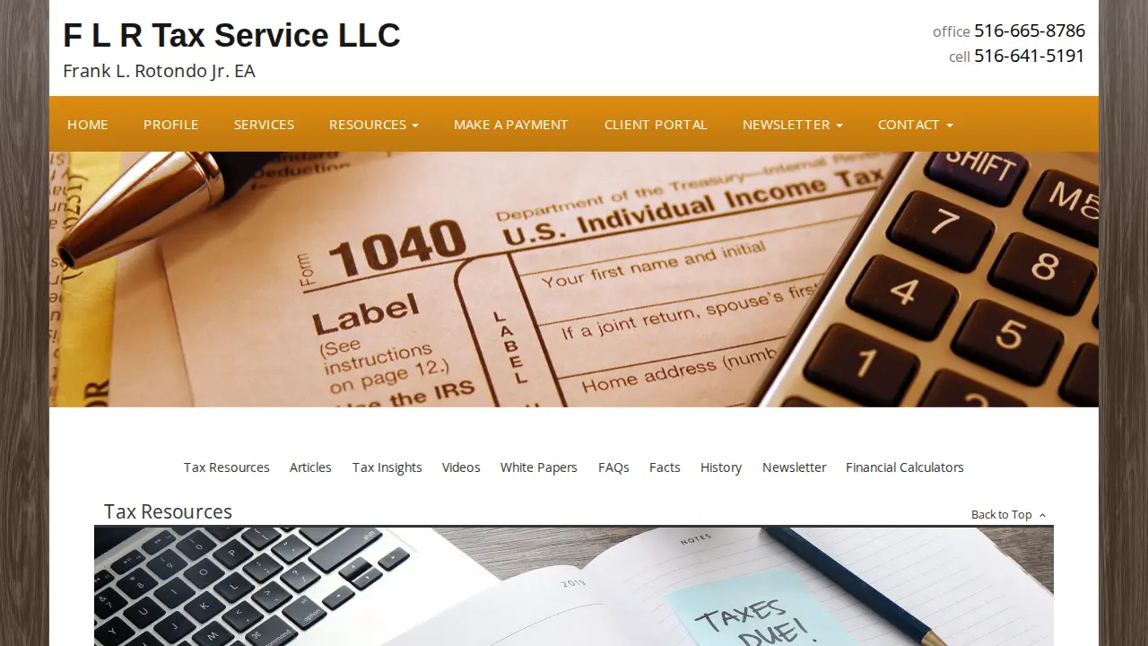 FLR Tax Service LLC page