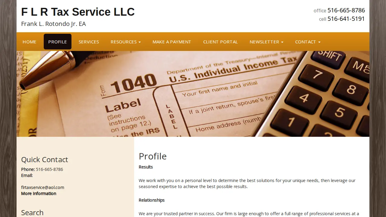 FLR Tax Service LLC page