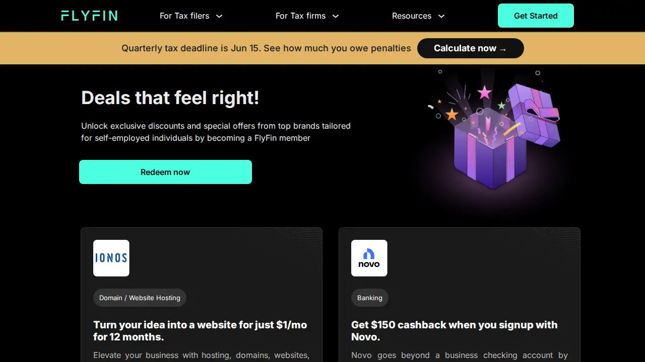 FlyFin AI page