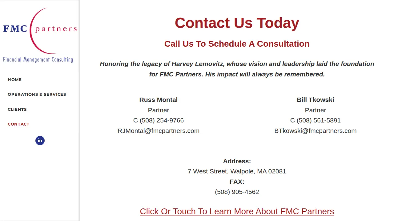 fmc partners page