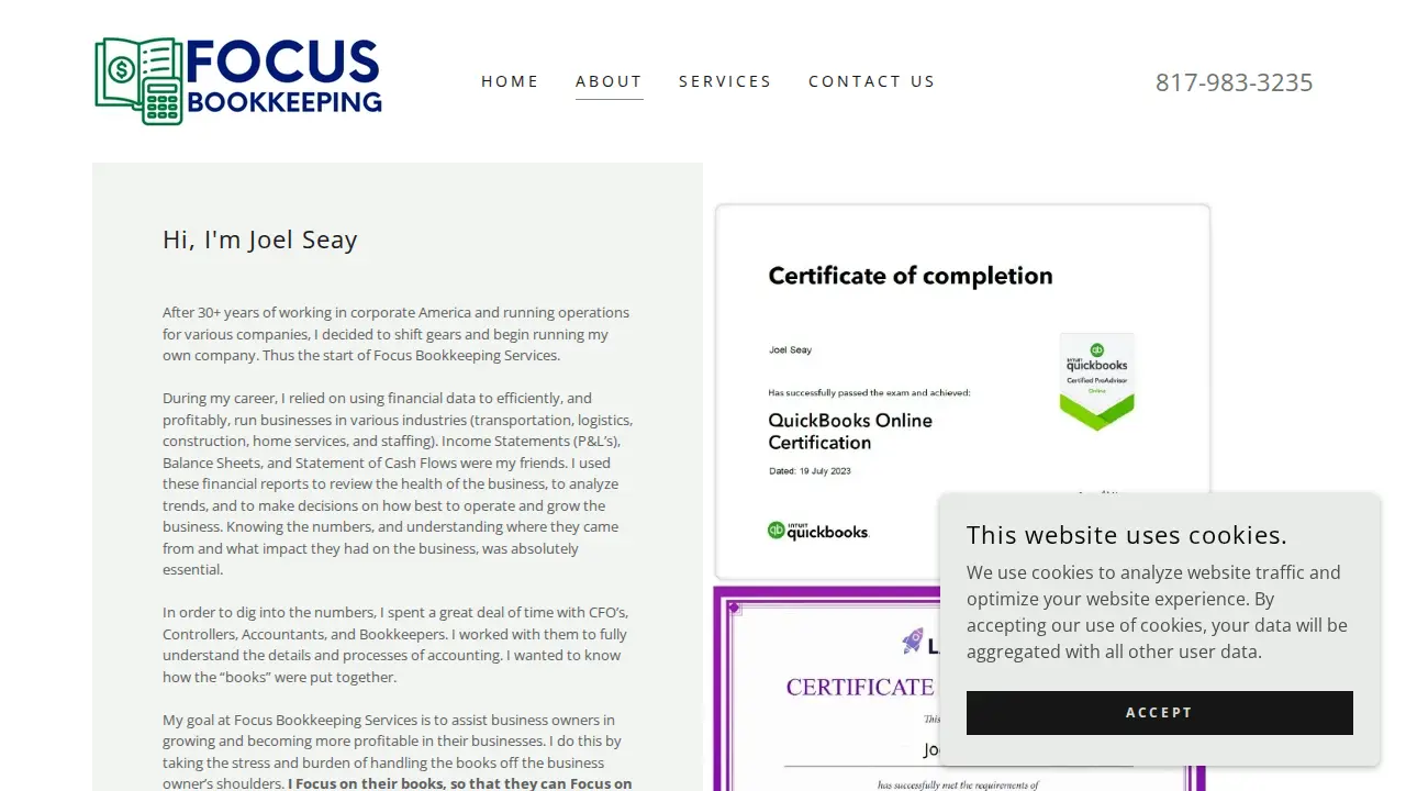 Focus Bookkeeping Services LLC page