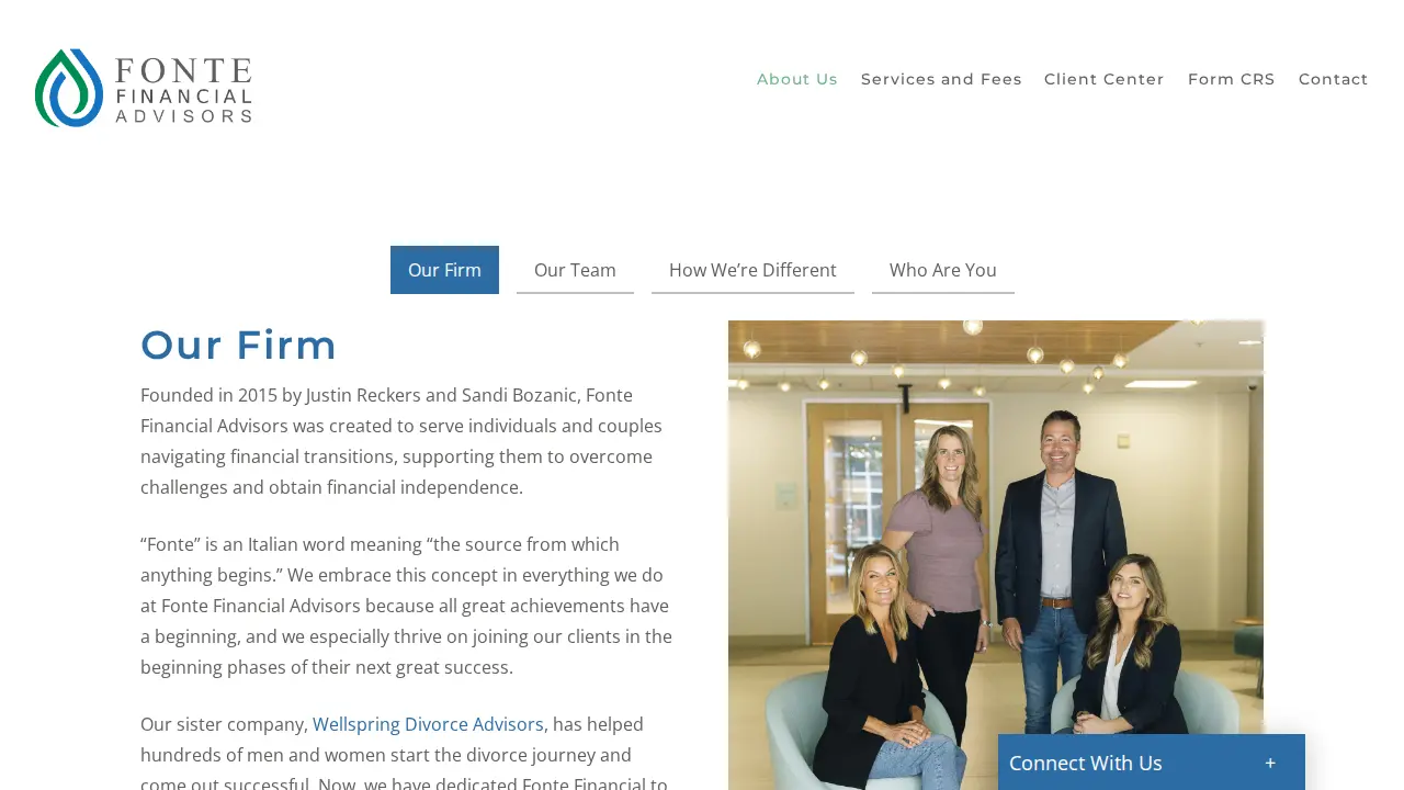 Fonte Financial Advisors page