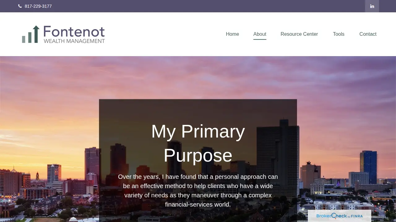 Fontenot Wealth Management page
