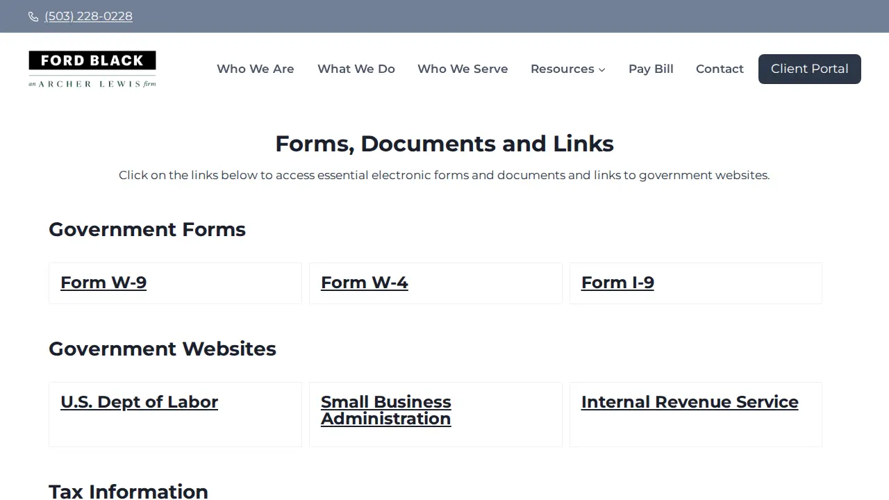 Ford Black, LLC an Archer Lewis Firm page