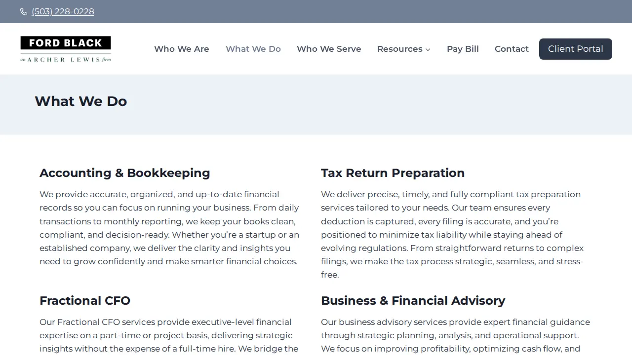 Ford Black, LLC an Archer Lewis Firm page