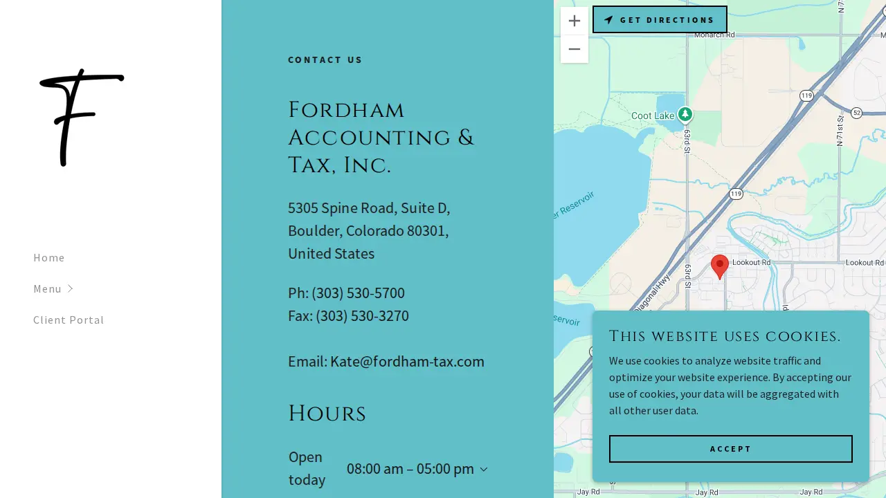 Fordham Accounting & Tax page