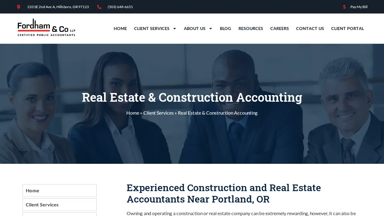 Fordham & Co Certified Public Accountants page