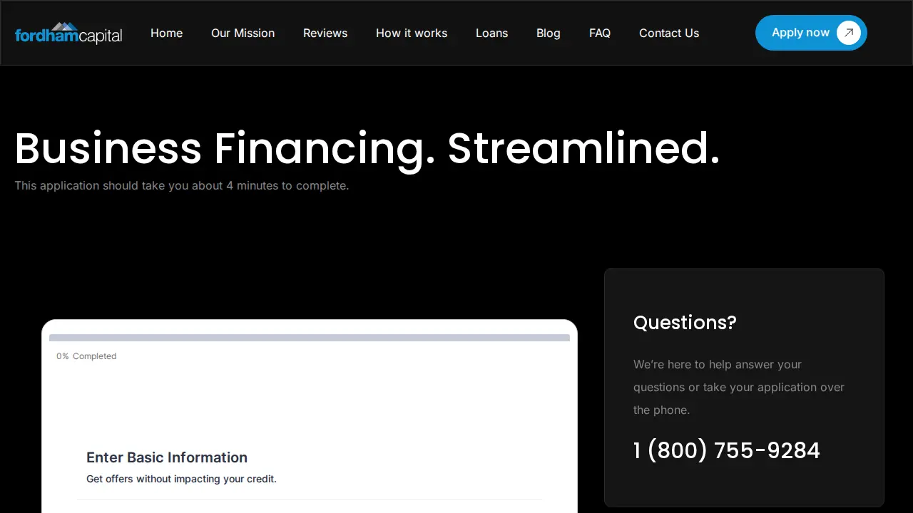 Fordham Capital page