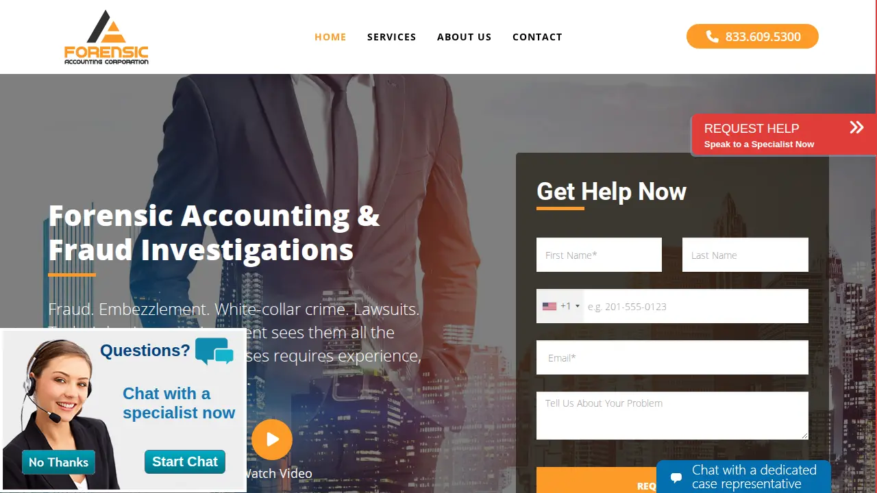 Forensic Accounting Corp page